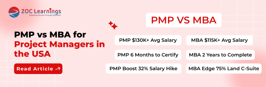 PMP vs MBA for Project Managers in the USA - 2026