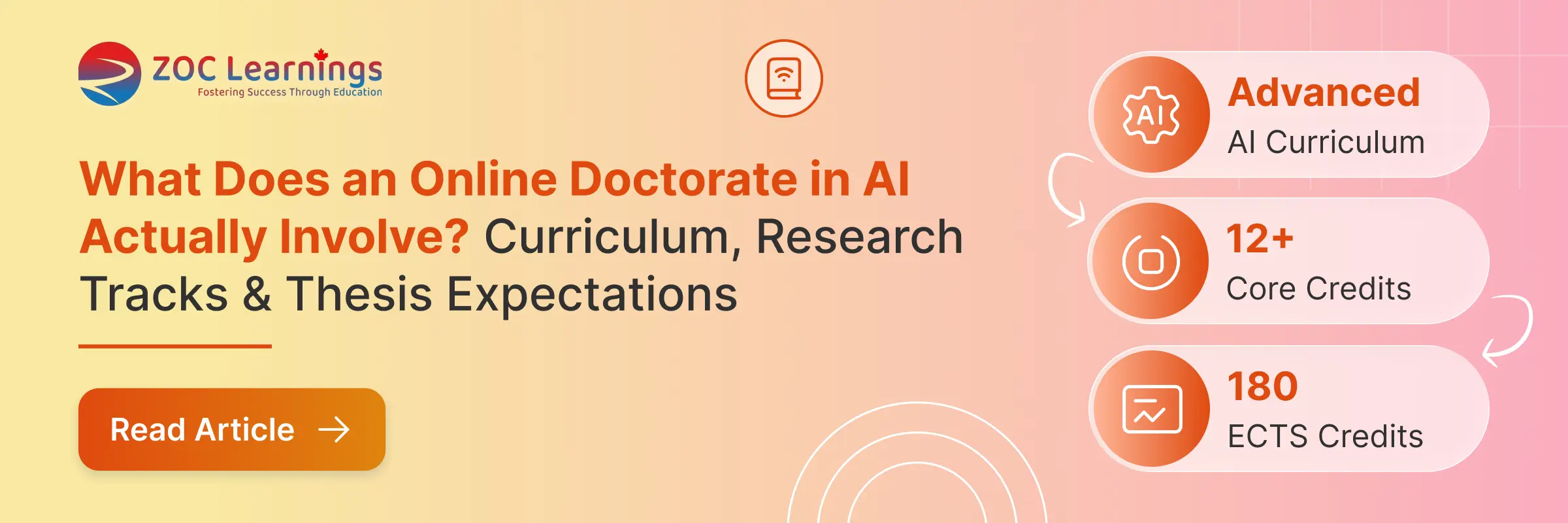 Online Doctorate in AI: Curriculum, Research & Thesis Guide blog banner