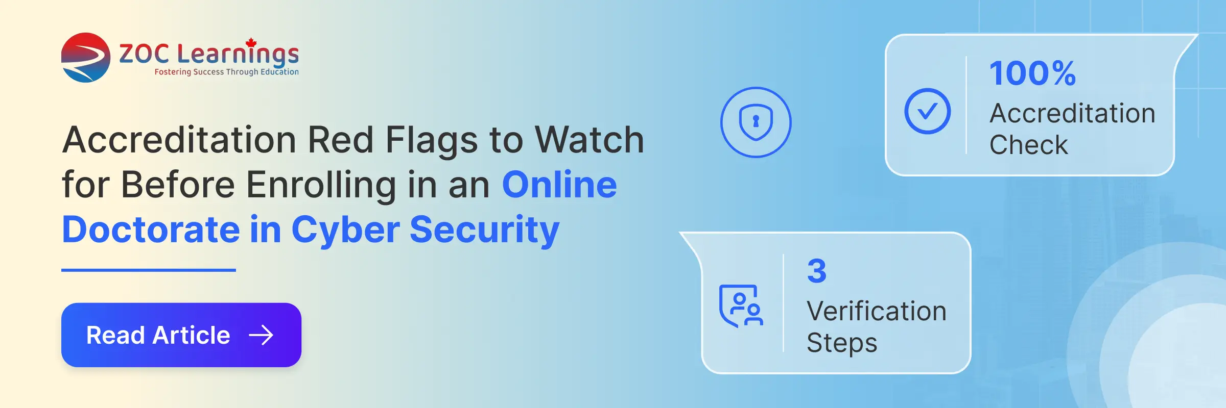 Online Doctorate in Cybersecurity: Accreditation Red Flags blog banner