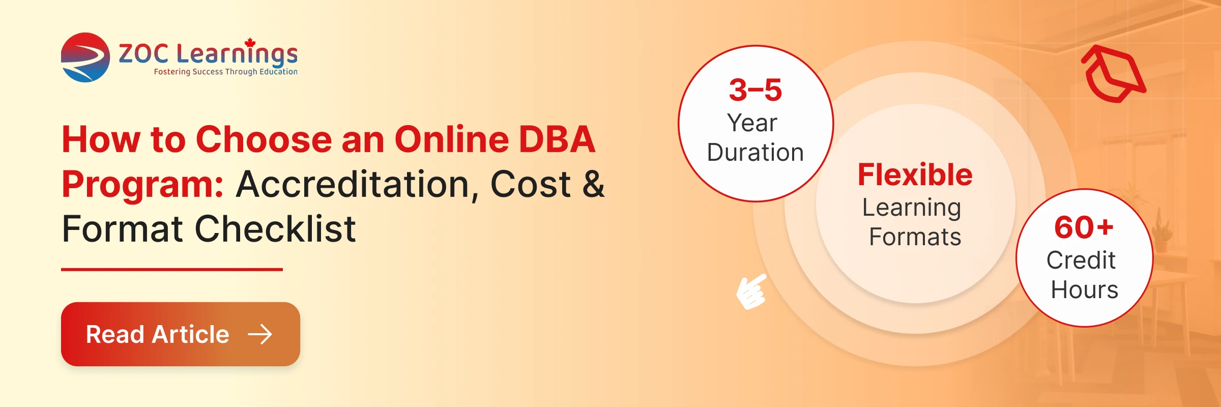 How to Choose an Online DBA Program: Accreditation, Cost & Format blog banner